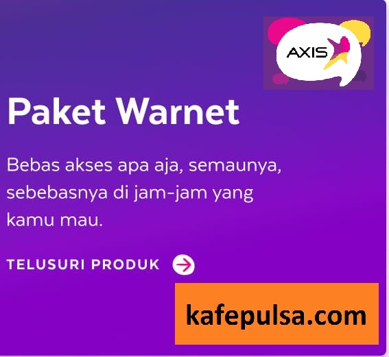 Kuota Axis Warnet - 1,5 GB 2 Jam