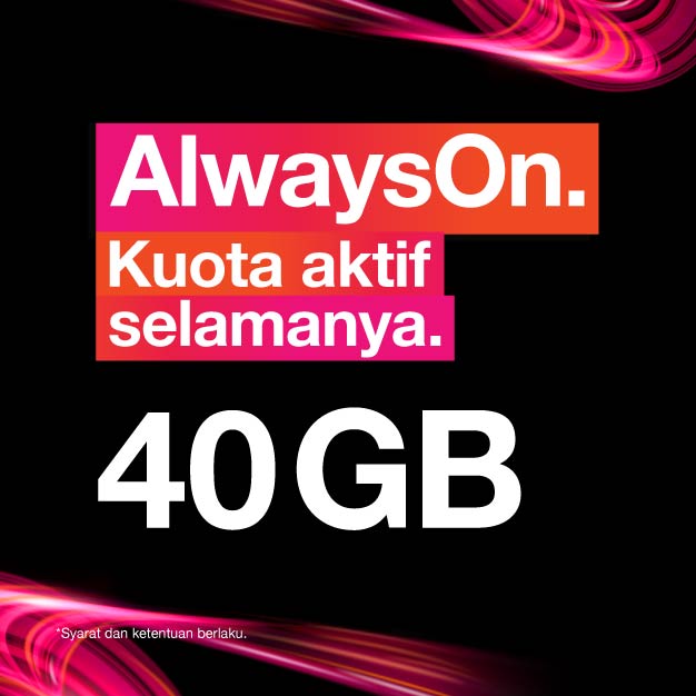 Kuota Three AON - 40 GB All + 12 GB Lokal