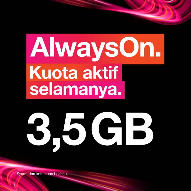 Kuota Three AON - 3,5 GB All + 1 GB Lokal