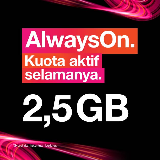 Kuota Three AON - 2,5 GB All + 0,5 GB Lokal