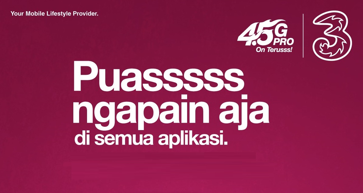 Kuota Three Paket Mix Harian - 1 GB + 4 GB (00 - 09) 1 Hari