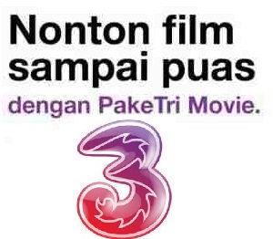 Kuota Three Tri Data + Movie - 10 GB + 10 GB (Ytube + Netflix) 30 hari