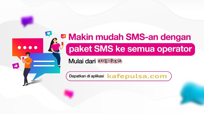 SMS & Telfon Tri SMS - 600 SMS All Operator 14 Hari