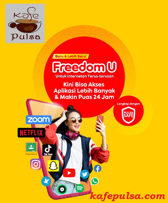Voucher Internet Voucher Isat Freedom U (Unlimited) - Voucher Unlimited Apk + SMS & Telp + 15GB 30HR