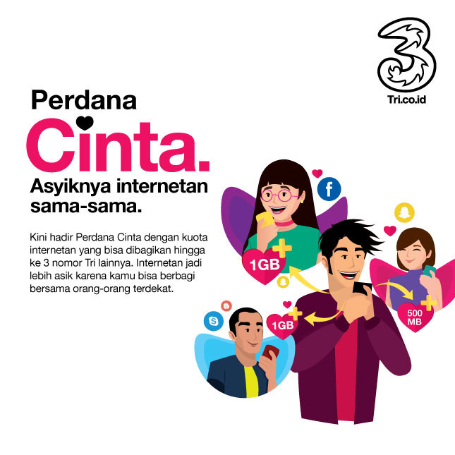 Voucher Internet Voucher Tri Youtube - BM - GM - CINTA - Vcr Cinta! 6GB 90 Hari + (4GB+20GB Kendo + 20GB Week 30 Hari)